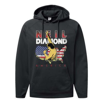 Neil Diamond America Performance Fleece Hoodie