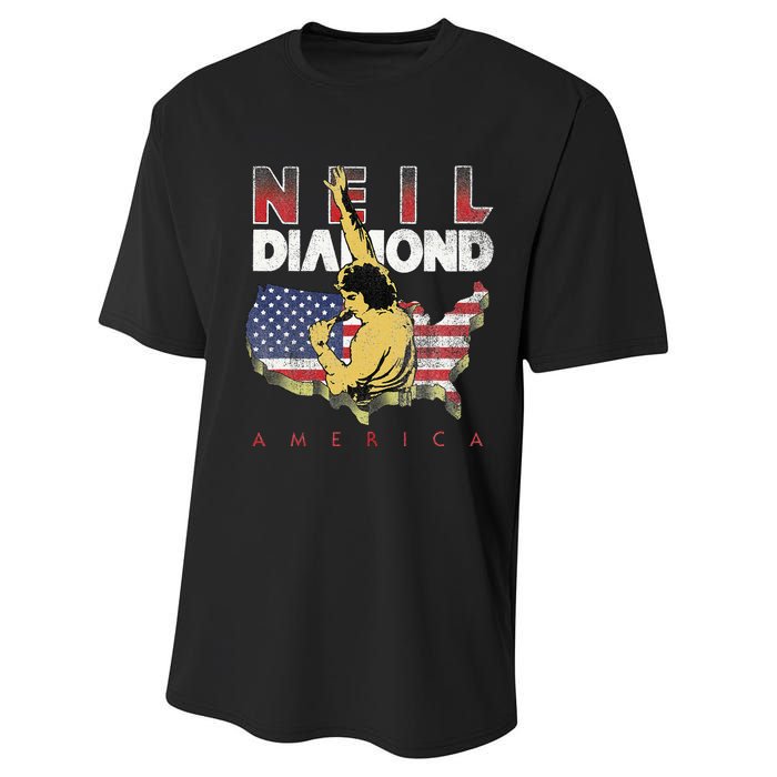 Neil Diamond America Performance Sprint T-Shirt