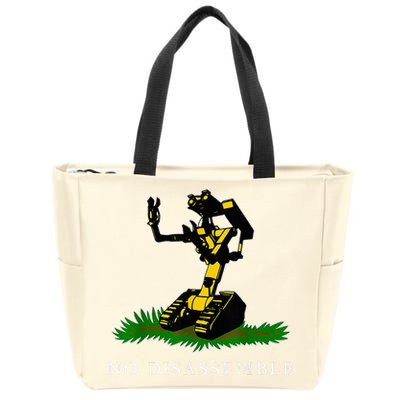 No Disassemble Apparel Zip Tote Bag
