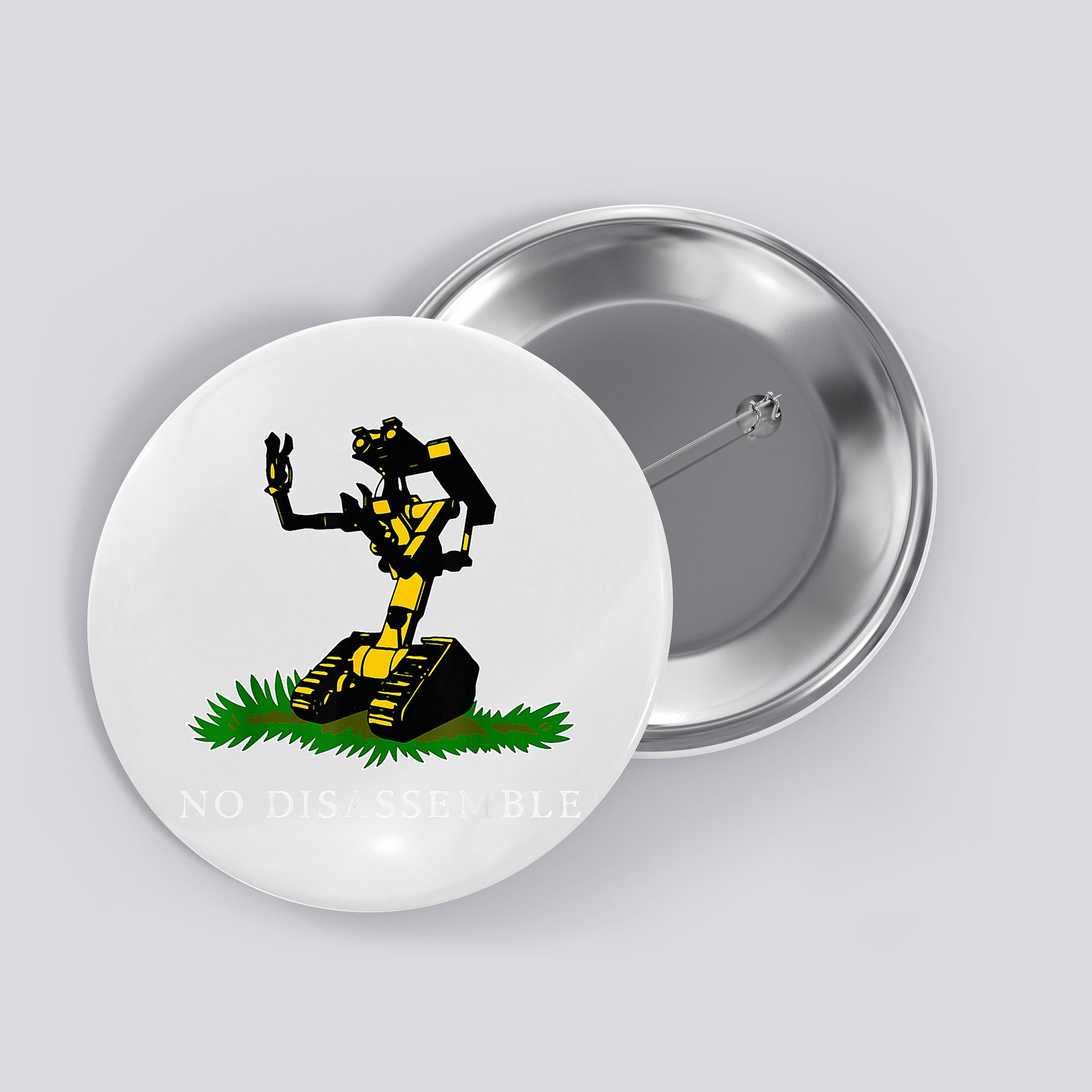No Disassemble Apparel Button