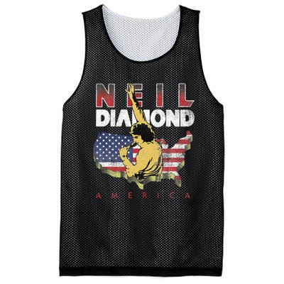 Neil Diamond America Mesh Reversible Basketball Jersey Tank