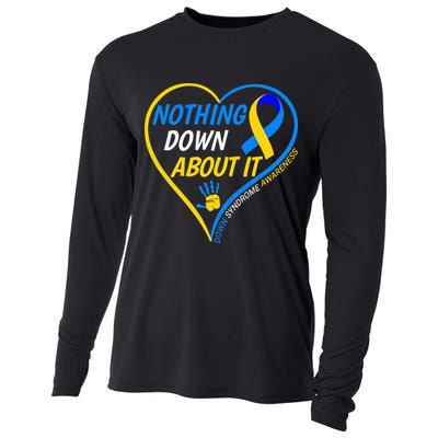 Nothing Down About It World Down Syndrome Awareness Day 2022 Cooling Performance Long Sleeve Crew