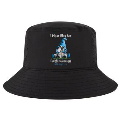 November Diabetes Awareness Month Funny Gnomes Wear Blue Cool Comfort Performance Bucket Hat