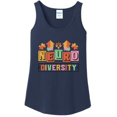 Neuro Diversity Autism Awareness Month Gift Ladies Essential Tank