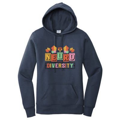 Neuro Diversity Autism Awareness Month Gift Women's Pullover Hoodie