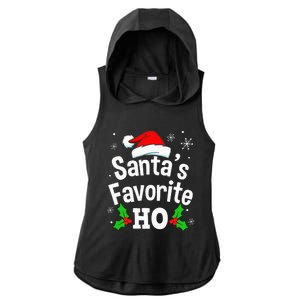 Naughty Dirty Adult Pajama Christmas Ladies PosiCharge Tri-Blend Wicking Draft Hoodie Tank