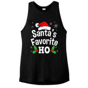 Naughty Dirty Adult Pajama Christmas Ladies PosiCharge Tri-Blend Wicking Tank