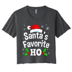 Naughty Dirty Adult Pajama Christmas Women's Crop Top Tee