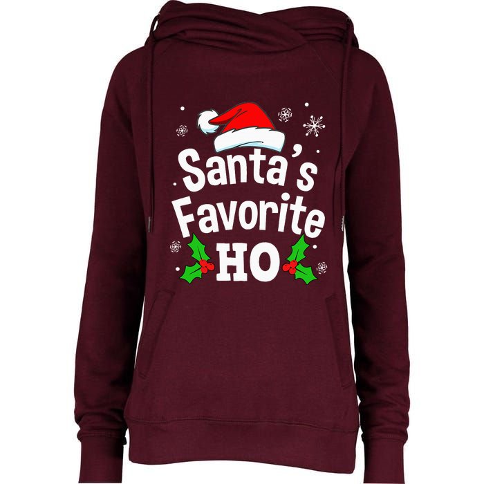 Naughty Dirty Adult Pajama Christmas Womens Funnel Neck Pullover Hood