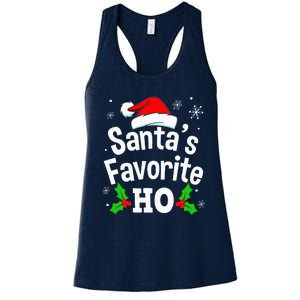 Naughty Dirty Adult Pajama Christmas Women's Racerback Tank