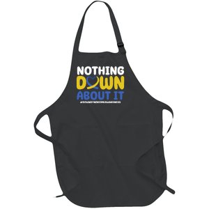 Nothing Down About It Down Syndrome Awareness Full-Length Apron With Pockets