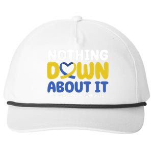 Nothing Down About It Down Syndrome Awareness Snapback Five-Panel Rope Hat