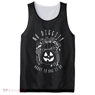 No Diggity About To Bag It Up Trick Or Treat Candy Halloween Mesh Reversible Basketball Jersey Tank