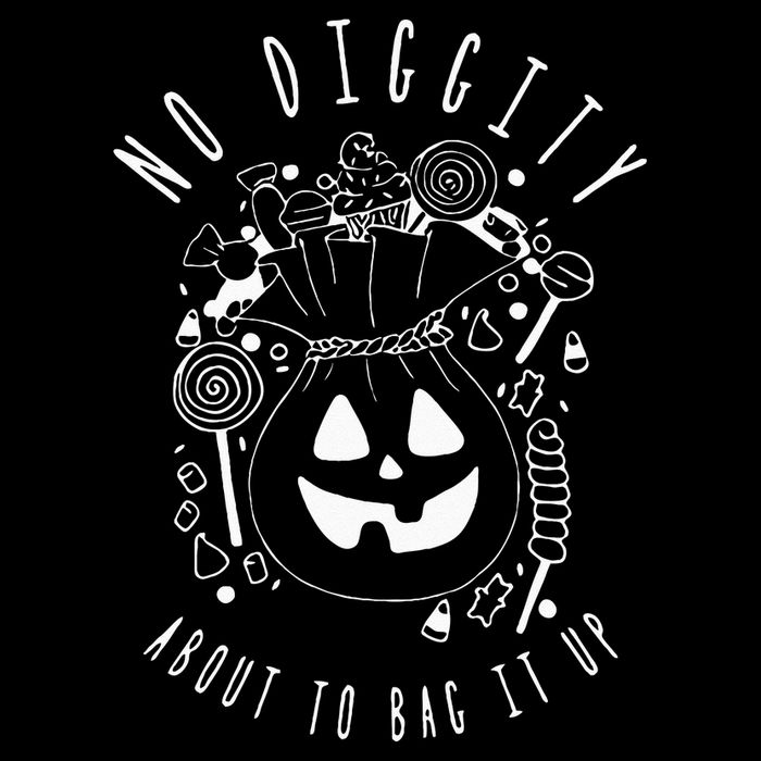 No Diggity About To Bag It Up Trick Or Treat Candy Halloween Mesh Reversible Basketball Jersey Tank