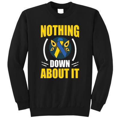 Nothing Down About It For Down Syndrome Awareness Day Gift Sweatshirt