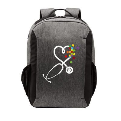  Nurse Doctor Autism Awareness Puzzle Stethoscope Heart Vector Backpack