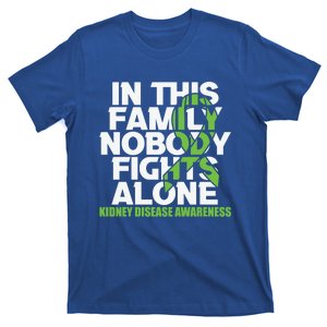 Ney Disease Awareness Ribbon Family Nobody Fight Alone Gift T-Shirt