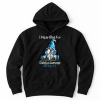 November Diabetes Awareness Funny Gnomes Wear Blue Hoodie