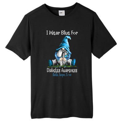 November Diabetes Awareness Funny Gnomes Wear Blue Tall Fusion ChromaSoft Performance T-Shirt