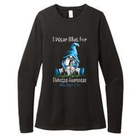 November Diabetes Awareness Funny Gnomes Wear Blue Womens CVC Long Sleeve Shirt