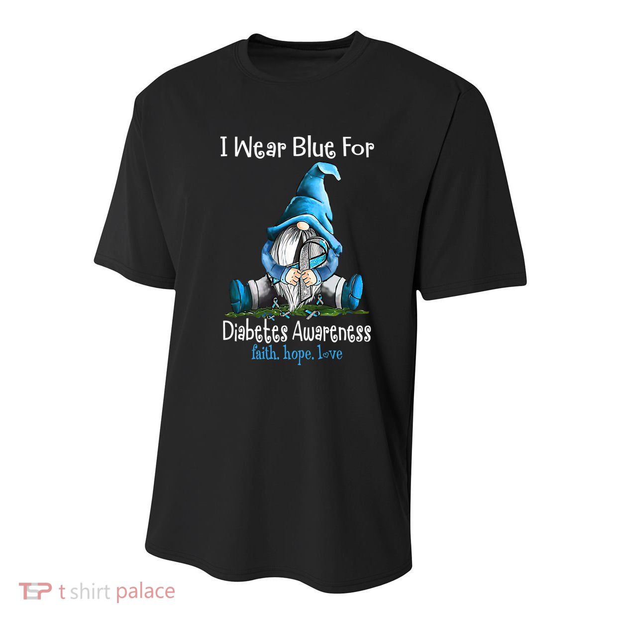 November Diabetes Awareness Funny Gnomes Wear Blue Youth Performance Sprint T-Shirt
