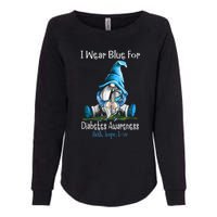 November Diabetes Awareness Funny Gnomes Wear Blue Womens California Wash Sweatshirt