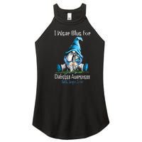 November Diabetes Awareness Funny Gnomes Wear Blue Women's Perfect Tri Rocker Tank