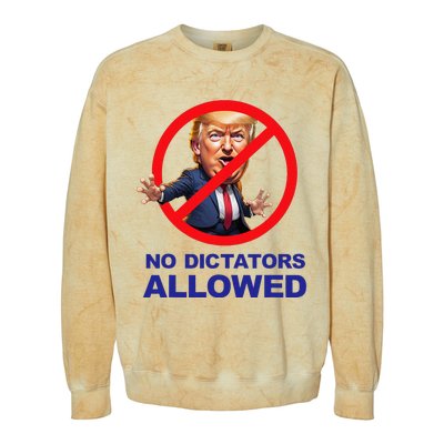 No Dictators Allowed Colorblast Crewneck Sweatshirt