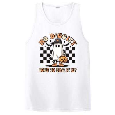 No Diggity Bout To Bag It Up Funny Halloween PosiCharge Competitor Tank