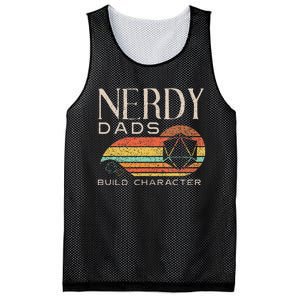 Nerdy Dads Build Character Funny Rpg Gaming D20 Dice Gamer Mesh Reversible Basketball Jersey Tank