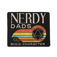 Nerdy Dads Build Character Funny Rpg Gaming D20 Dice Gamer Mousepad