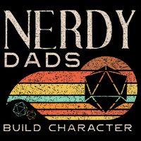 Nerdy Dads Build Character Funny Rpg Gaming D20 Dice Gamer Mousepad