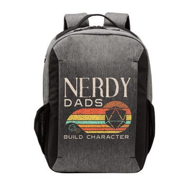 Nerdy Dads Build Character Funny Rpg Gaming D20 Dice Gamer Vector Backpack
