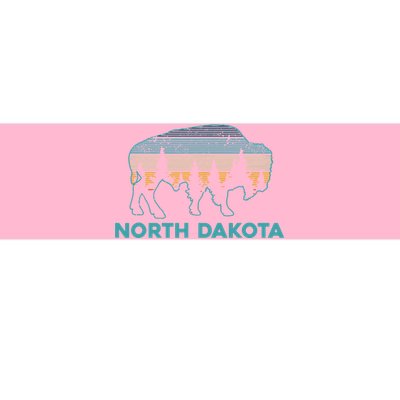 North Dakota Bison Vintage American Buffalo Souvenir Gift Bumper Sticker