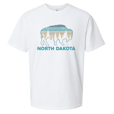 North Dakota Bison Vintage American Buffalo Souvenir Gift Sueded Cloud Jersey T-Shirt