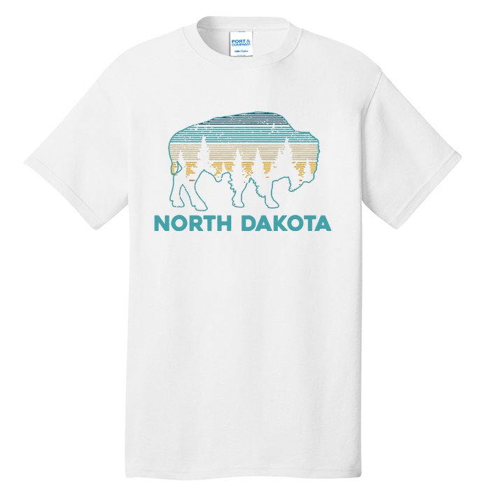 North Dakota Bison Vintage American Buffalo Souvenir Gift Tall T-Shirt