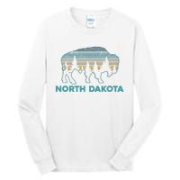 North Dakota Bison Vintage American Buffalo Souvenir Gift Tall Long Sleeve T-Shirt