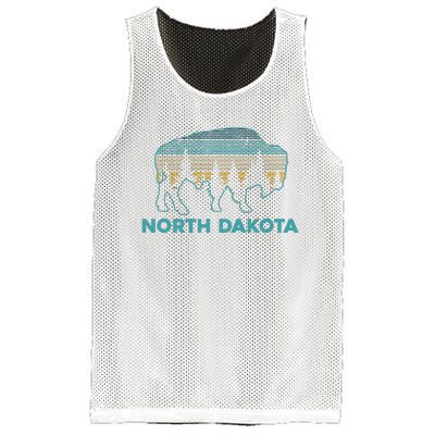 North Dakota Bison Vintage American Buffalo Souvenir Gift Mesh Reversible Basketball Jersey Tank