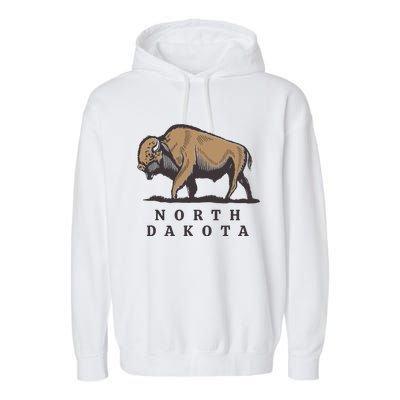 North Dakota Buffalo Garment-Dyed Fleece Hoodie