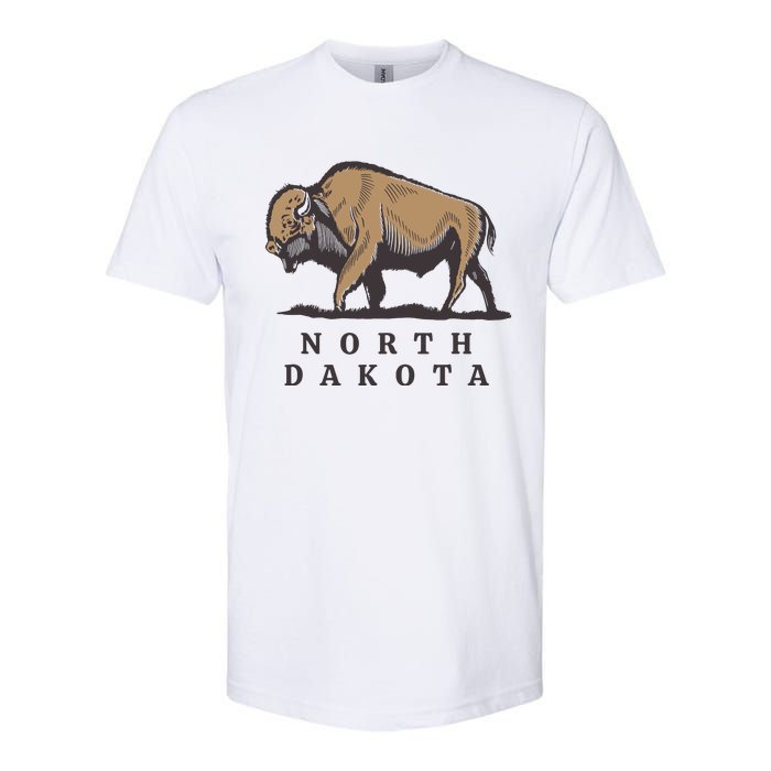 North Dakota Buffalo Softstyle CVC T-Shirt