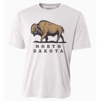 North Dakota Buffalo Cooling Performance Crew T-Shirt