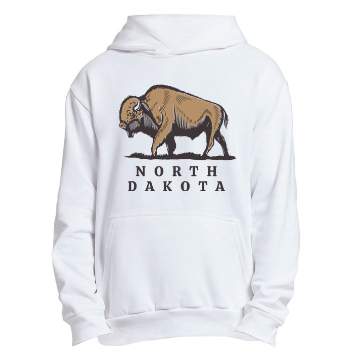 North Dakota Buffalo Urban Pullover Hoodie