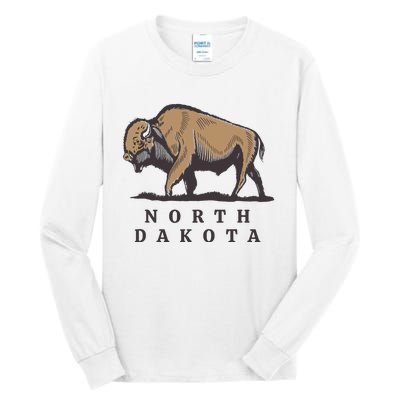 North Dakota Buffalo Tall Long Sleeve T-Shirt