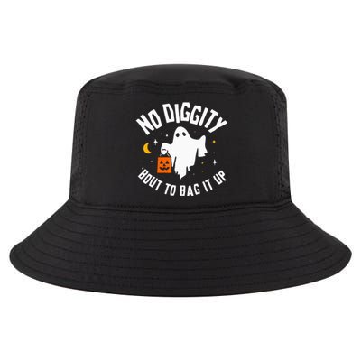 No Diggity Bout To Bag It Up Cute Ghost Halloween Candy Cool Comfort Performance Bucket Hat