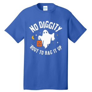 No Diggity Bout To Bag It Up Cute Ghost Halloween Candy Tall T-Shirt