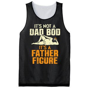 Not Dad Bod Its A Father Figure Funny Fathers Day Daddy Papa Mesh Reversible Basketball Jersey Tank