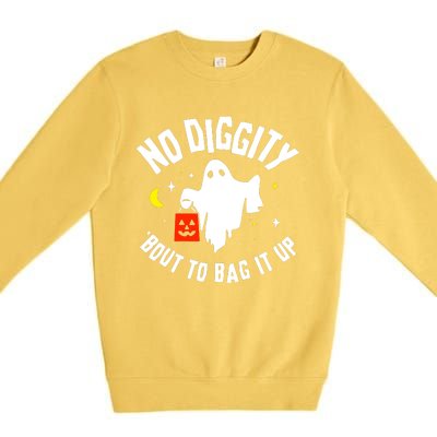 No Diggity Bout To Bag It Up Premium Crewneck Sweatshirt