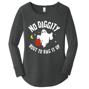 No Diggity Bout To Bag It Up Women's Perfect Tri Tunic Long Sleeve Shirt