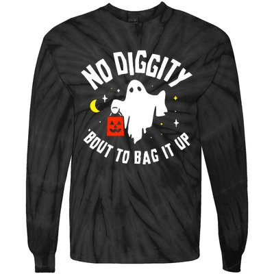 No Diggity Bout To Bag It Up Tie-Dye Long Sleeve Shirt