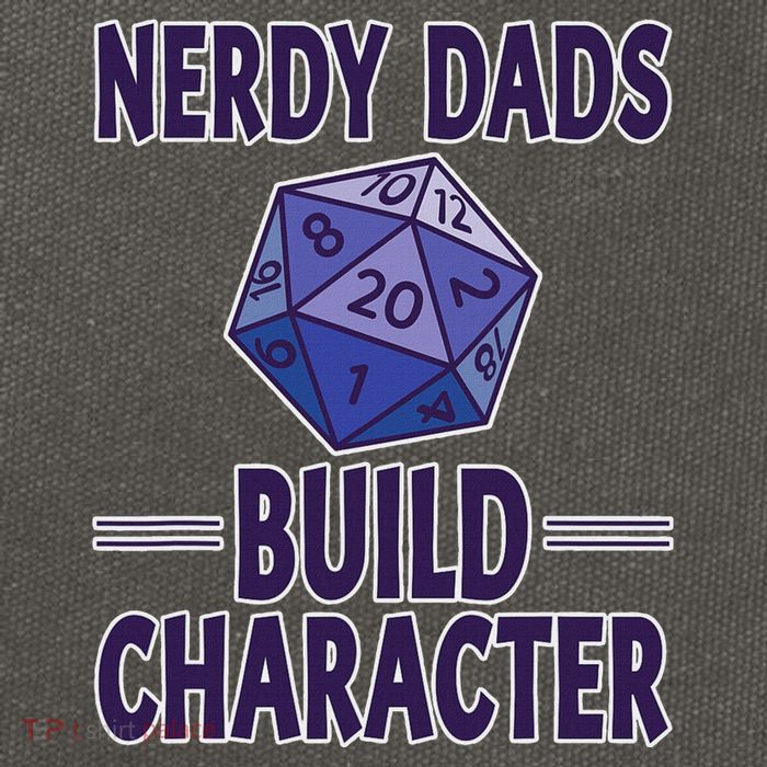 Nerdy Dads Build Character Gamer Parenting Fun Cotton Canvas Backpack